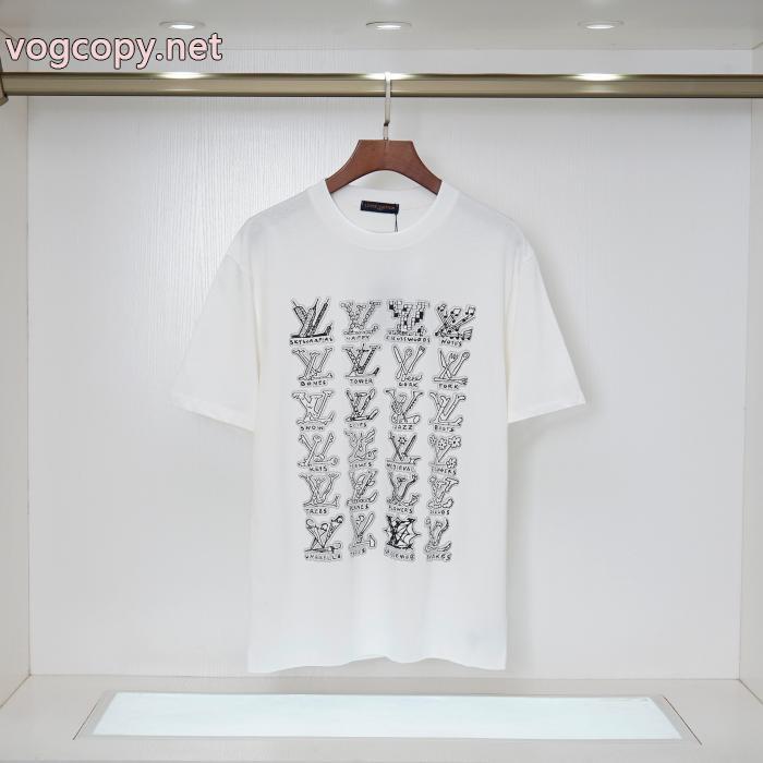 話題が沸騰中 数量限定送料無料 エレガント系スタイル半袖Tシャツブランド 偽物LOUIS VUITTON_0_0