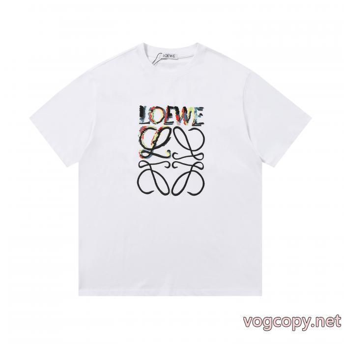 超人気デザイン HOT安い 上品でベーシックLOEWEブランド コピー 専門半袖Tシャツ_0_3