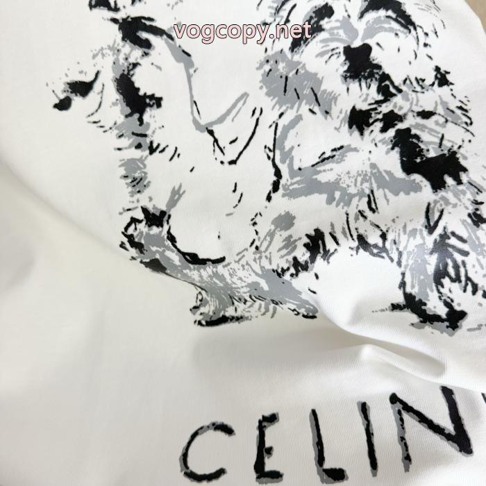 販路限定モデル 男女通用 限定特価半袖TシャツCELINEブランド コピー_0_1