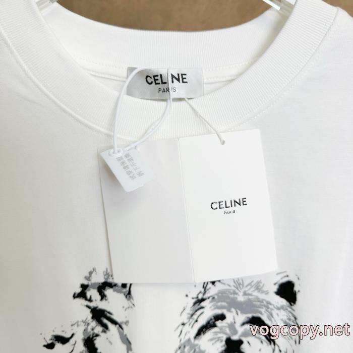 販路限定モデル 男女通用 限定特価半袖TシャツCELINEブランド コピー_0_2