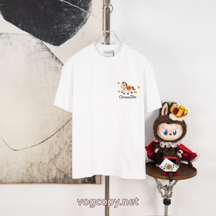 風通しの良いフレア 品質保証新品 人気な定番アイテムDior半袖Tシャツブランド スーパー コピー_0_2