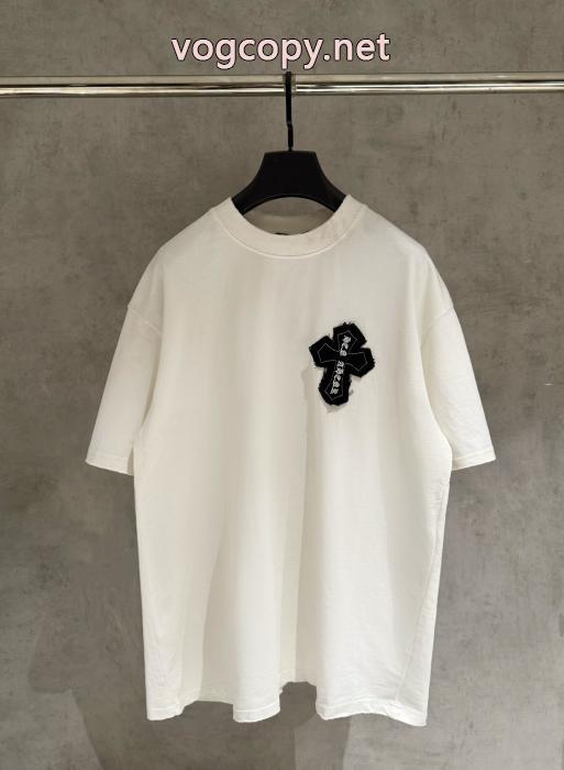 偽物 ブランド 販売ピュアな印象に 洗練デザイン 可愛いデザイン半袖シャツCHROME HEARTS_0_2