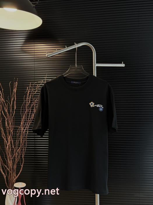 高級素材 秀逸アイテム 人気が再燃！LOUIS VUITTONコピー ブランド 通販 安心半袖Tシャツ_0_4