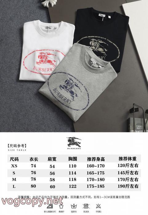 バーバリー半袖Tシャツスーパー コピー  海外販売開始 上品な印象に格上げ 優秀な_0_3