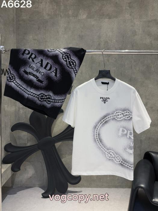  2026ブランドコピーPRADA今年人気定番新作 期待値も高いアイテム 今季流行り半袖Tシャツ_0_2