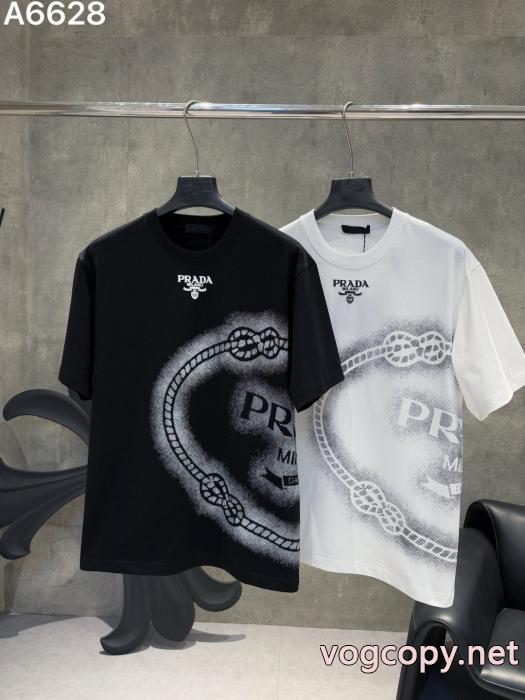 2026ブランドコピーPRADA今年人気定番新作 期待値も高いアイテム 今季流行り半袖Tシャツ_0_3