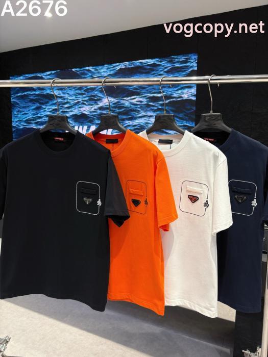 半袖Tシャツ偽物 通販PRADA毎年大人気商品 限定デザイン トレンド2026_0_3