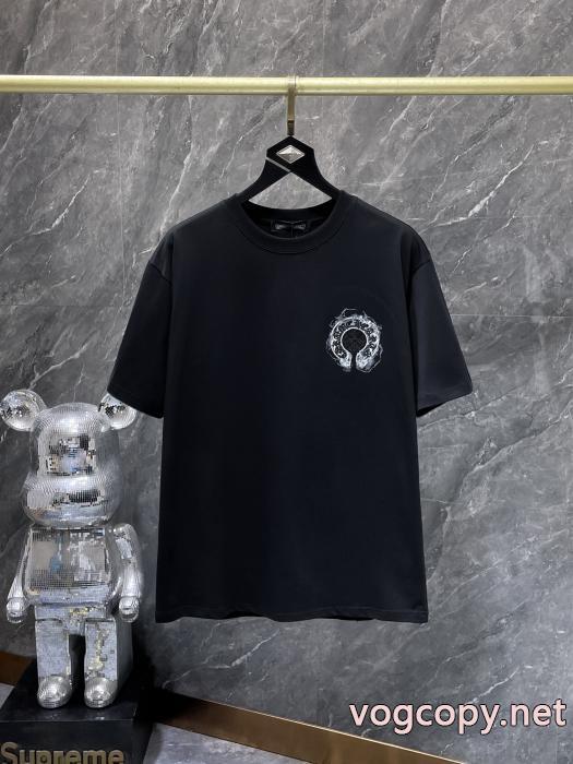 最新トレンドファッション新着 驚きの破格値新品 女らしい半袖TシャツCHROME HEARTSブランド コピー 激安_0_4