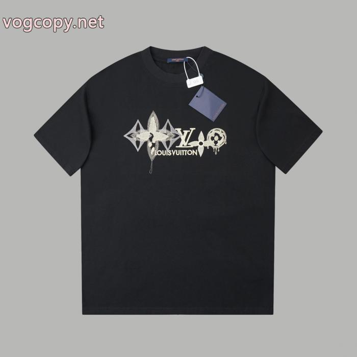 偽物 ブランド新作で希少 清潔感のある肌見せ セレブ愛用　26新作LOUIS VUITTON半袖Tシャツ_0_4