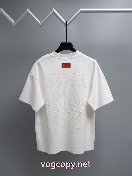 LOEWEブランド コピー s 級ロゴが印象的 国内完売色 レビュー高い半袖Tシャツ_0_4
