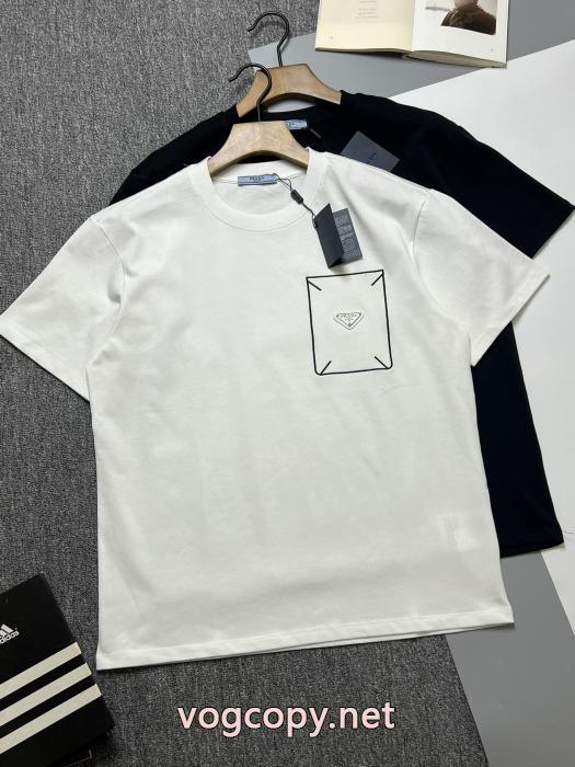 ブランド フェイク半袖TシャツPRADA確保済安い 新作入荷 男女兼用_0_1