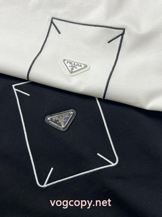 ブランド フェイク半袖TシャツPRADA確保済安い 新作入荷 男女兼用_0_2