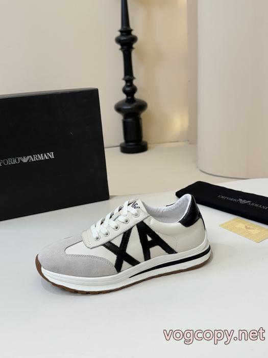 スニーカーレア色入荷 シックでお洒落な 高級感あるARMANIコピー ブランド 通販 安心.._0_2
