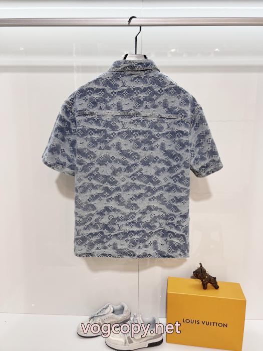 安心国内発送 着心地抜群 大人気 完売前にブランド 偽物 激安半袖シャツLOUIS VUITTON_0_2