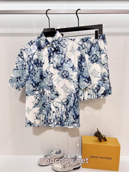 LOUIS VUITTONコピー 商品 通販優しげ人気アイテム お手頃価格 上品スタイル半袖シャツ_0_0