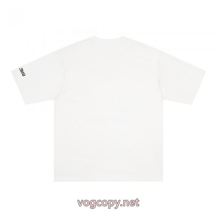 海外限定 2026超人気アイテム 最高級品質のブランド 偽物MIUMIU半袖Tシャツ_0_1