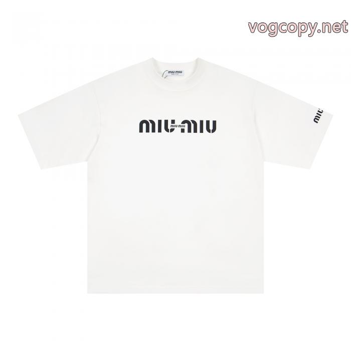 海外限定 2026超人気アイテム 最高級品質のブランド 偽物MIUMIU半袖Tシャツ_0_2