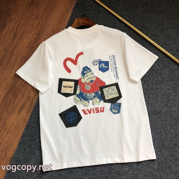 大人モード 上質感 今シーズン注目のアイテム半袖TシャツEVISUコピー 通販_0_4