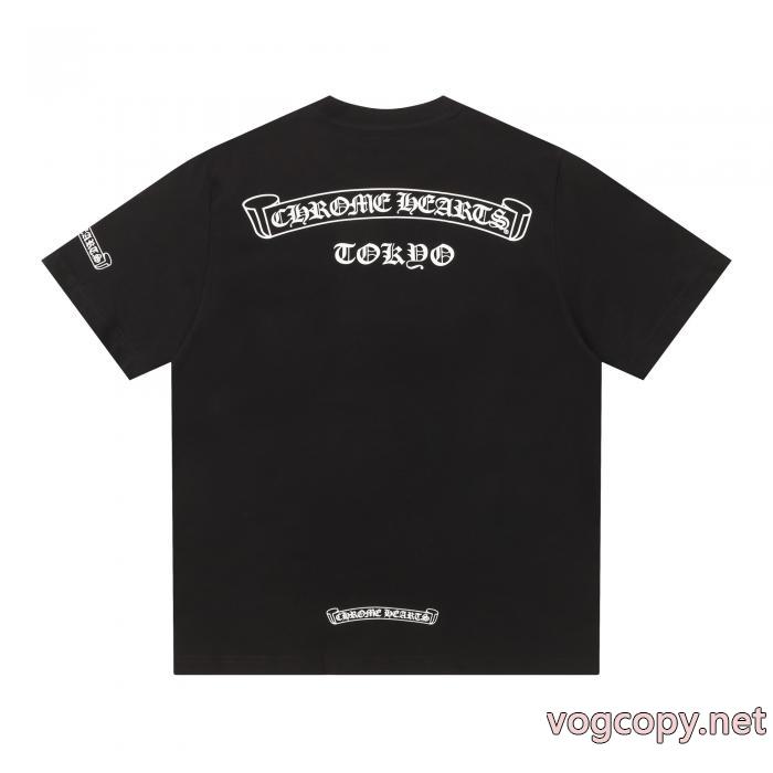スーパー コピー ブランドCHROME HEARTS半袖Tシャツ日本で完売続出 稀少*新品登場 ロゴが素敵_0_3