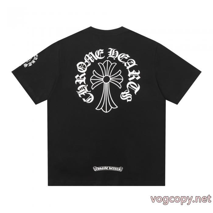 コピー ブランド 通販個性的なデザイン  NEW　新作  2026らしい華やか半袖TシャツCHROME HEARTS_0_4