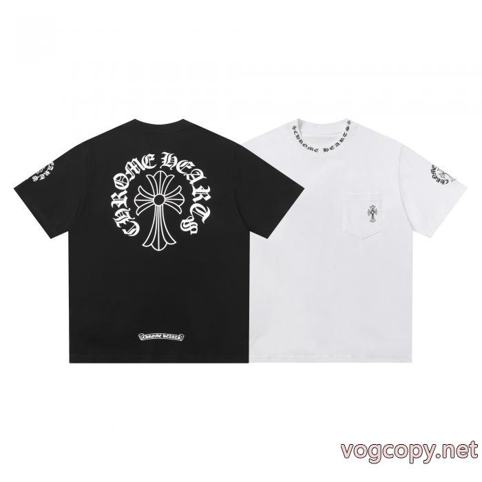 コピー ブランド 通販個性的なデザイン  NEW　新作  2026らしい華やか半袖TシャツCHROME HEARTS_0_6