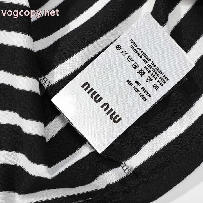 ミュウミュウ最安値保証 上品スタイル 存在感のある 偽 ブランド 通販半袖Tシャツ_0_4