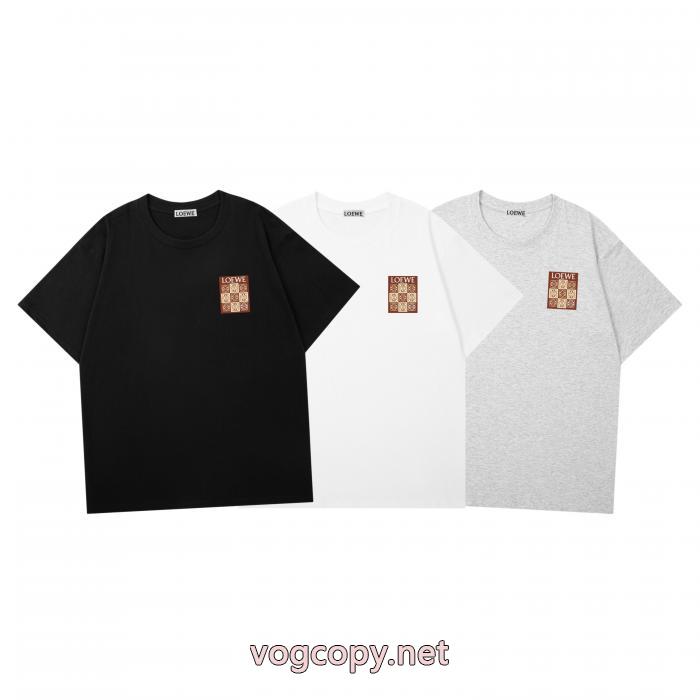 高級感演出 ユニークなデザイン 最新作正規品半袖TシャツLOEWEブランド 偽物 通販_0_0