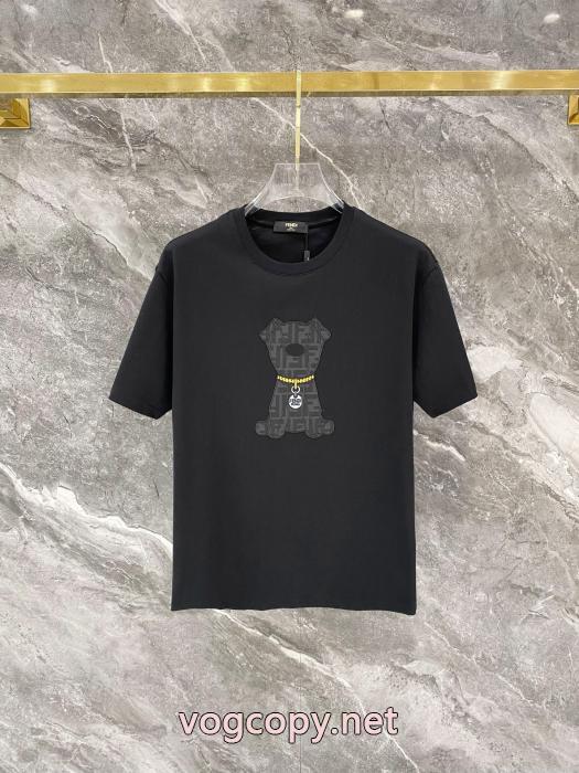 ブランド レプリカ先行販売 2026新作コレクション お洒落な存在感 半袖TシャツFENDI_0_4
