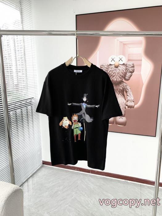 清潔感溢れる 限定的新作入荷 今年トレンド半袖Tシャツブランド フェイクLOEWE_0_2