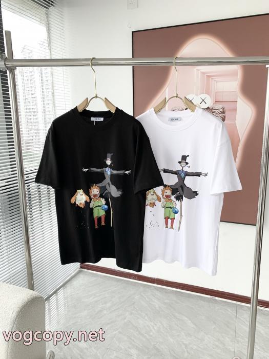 清潔感溢れる 限定的新作入荷 今年トレンド半袖Tシャツブランド フェイクLOEWE_0_4