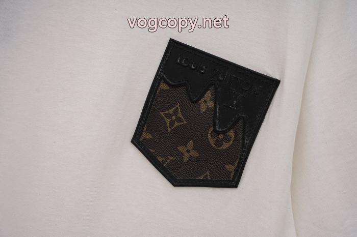半袖Tシャツ激安 ブランド 通販LOUIS VUITTON大人気個性がある雰囲気 春季新作品 首胸ロゴ_0_3