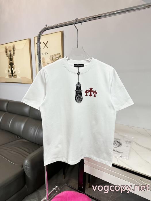 全体的に調和のある 雑誌掲載 多数愛用癒し系CHROME HEARTS半袖Tシャツブランド コピー 通販_0_0