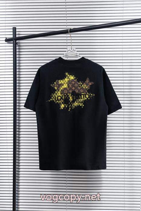 半袖Tシャツ着心地に 滑らかなレザー 全体的に調和のあるスーパー コピー 品LOUIS VUITTON_0_2