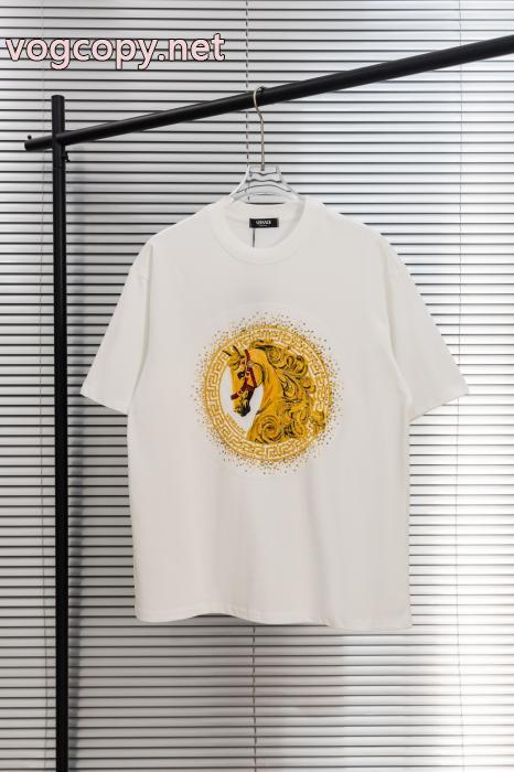 VERSACE即発送可能 目玉商品セール プレゼントにもピッタリスーパー コピー 安心 サイト半袖Tシャツ_0_0