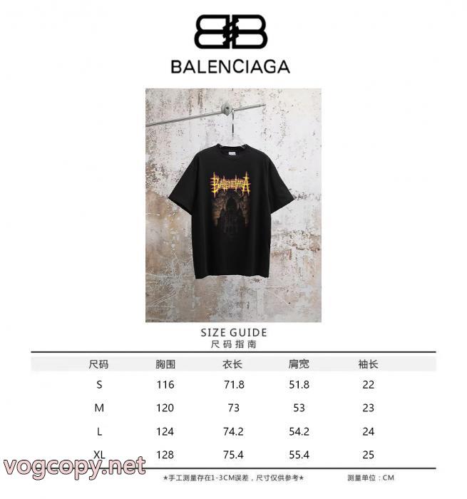 ブランド コピー 安心夏の最旬スタイルを楽しい 2026年度 格好良いBALENCIAGA半袖Tシャツ_0_3