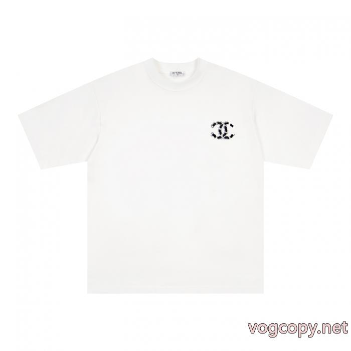 半袖Tシャツ派手 ：比较华丽的 2026大活躍人気アイテム 稀少*新品CH偽 ブランド_0_4