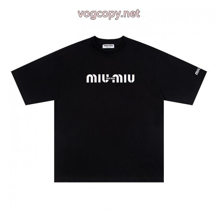 MIUMIUブランド コピー 通販最新話題沸騰中 カラバリ豊富 早者勝ち半袖Tシャツ_0_1