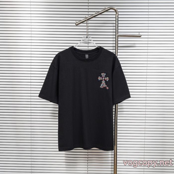 ブランド コピー 品CHROME HEARTS素敵なスタイルで夏の定番 秀作モデル 人気急上昇中半袖Tシャツ_0_1