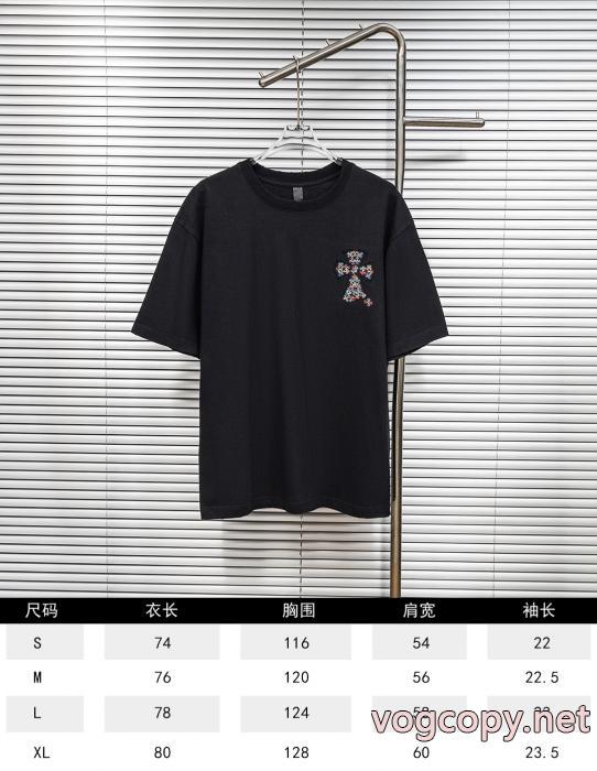 ブランド コピー 品CHROME HEARTS素敵なスタイルで夏の定番 秀作モデル 人気急上昇中半袖Tシャツ_0_4