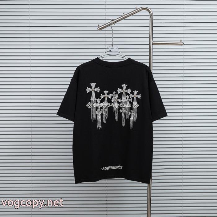 ブランド コピーCHROME HEARTS豊富な色揃え 新作超高人気 肌触りの着心地が良く 半袖Tシャツ_0_3