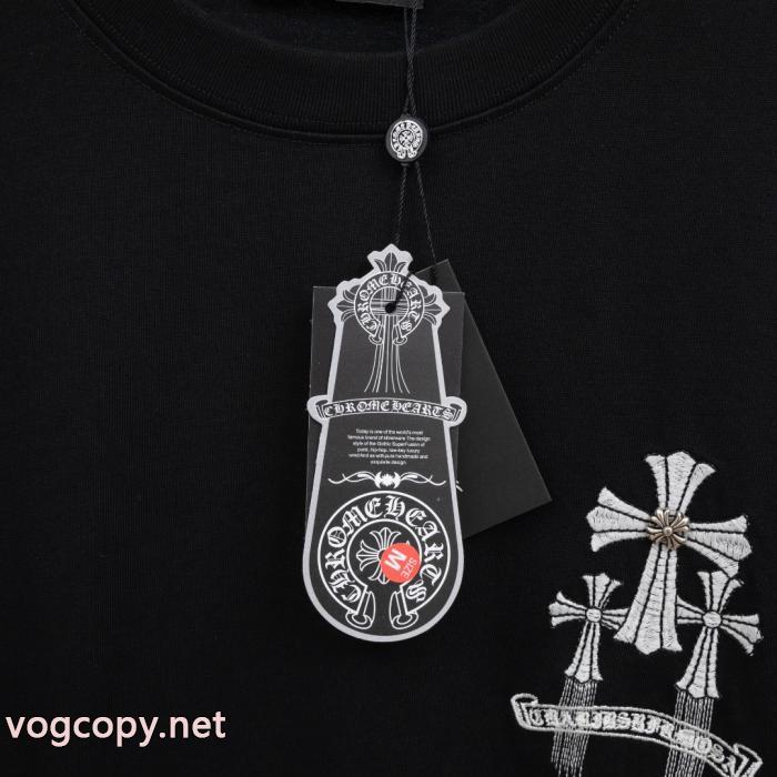 ブランド コピーCHROME HEARTS豊富な色揃え 新作超高人気 肌触りの着心地が良く 半袖Tシャツ_0_4