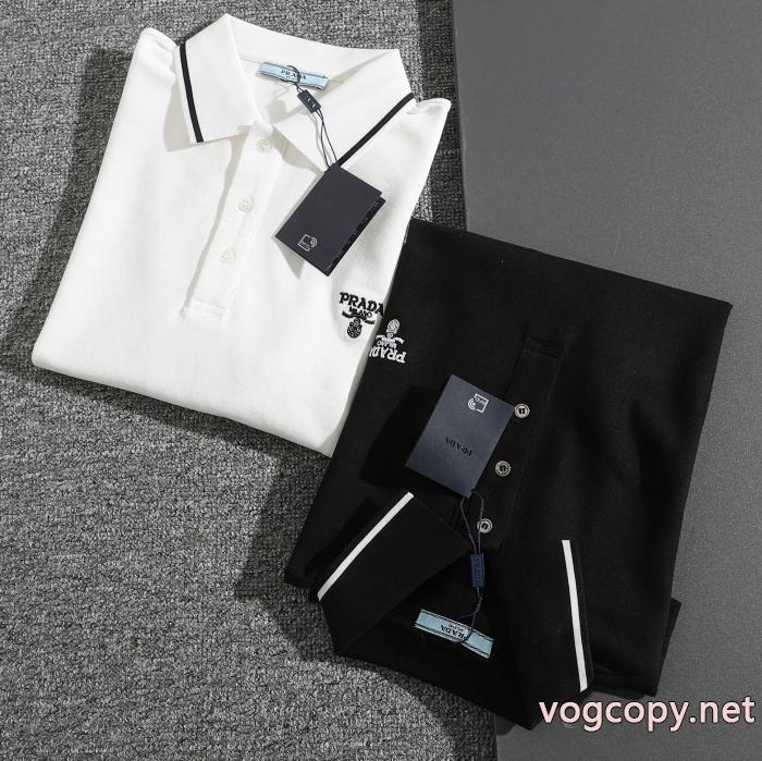 半袖poloTシャツコピー ブランドPRADA都会的感 特価高品質 コスパ最高のプライス_0_0