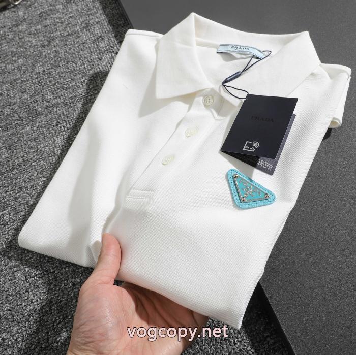 激安 通販 専門半袖poloTシャツ定番最新作 ゆびわ 爆買い豊富なPRADA_0_3