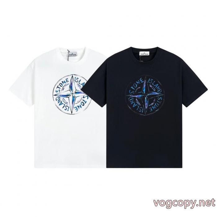 ブランド コピー 販売半袖Tシャツ完売必至 激安 センス漂うSTONE ISLAND_0_2