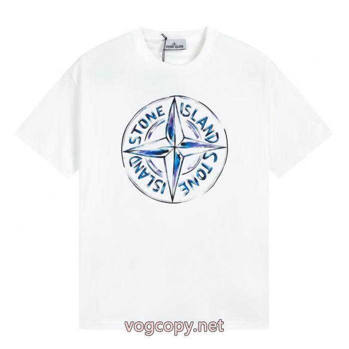 ブランド コピー 販売半袖Tシャツ完売必至 激安 センス漂うSTONE ISLAND_0_3