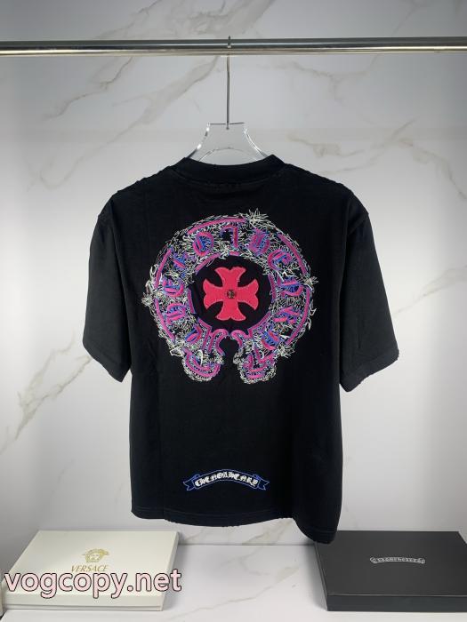 大活躍間違いなし 新作をご紹介 人気上昇中半袖Tシャツブランド コピー ショップCHROME HEARTS_0_4