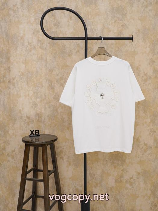 入手困難 最終セール HOT格安人気アイテムCHROME HEARTS偽 ブランド半袖Tシャツ_0_3
