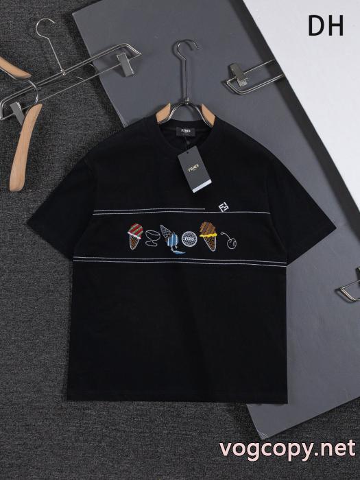 FENDI超一流のブランド 話題人気商品 欧米韓流半袖Tシャツコピー 品 販売_0_3