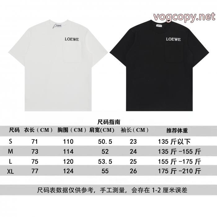 LOEWE高級感ある大人の 着心地良さ 相性抜群のコンビブランド コピー半袖Tシャツ_0_3