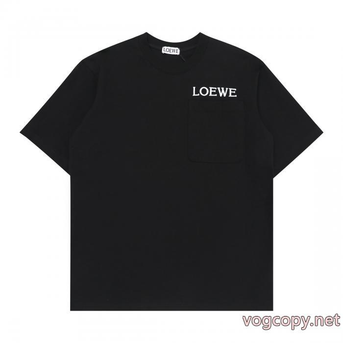 LOEWE高級感ある大人の 着心地良さ 相性抜群のコンビブランド コピー半袖Tシャツ_0_5